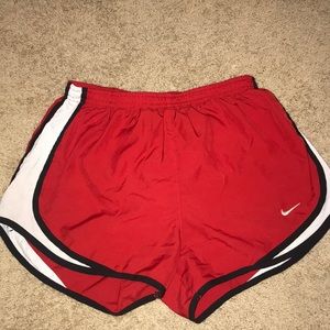 Red Nike dri Fit Shorts